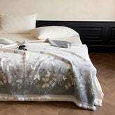 Hooux High-quality Autumn Winter Warm Blankets for Sofa Butterfly Jacquard Imitation Mink Fur Warmth Blanket High-end Shawl Blanket