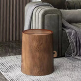 Hooux Retro Wood Trash Can Waterproof Wastebasket Decoration Bathroom Dustbin Household Large Capacity Garbage Bin Kitchen Accessories