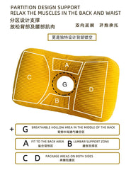 Hooux Corduroy waist pillow office sleeping pillow computer chair waist cushion pregnant woman backrest car small pillow