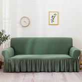 Hooux Solid Color Elastic Sofa Cover for Living Room Modern L-Shape Corner Couch Cover Washable Thicken Slipcover Furniture Protector