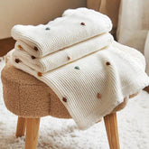 Hooux Knitted Baby Blanket for Newborn Baby Swaddle Wrap Crib Stroller Blanket Sofa Throw Blankets Cotton Baby Items Mother Kids