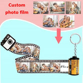 Hooux Keychain Customized Gift 10pcs Photos for Girl Memory Film DIY Photo Albums Anniversary Birthday Valentine's Day Bag Pendant