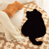 Hooux Cat Plush Carpet for Living Room Shaggy Rug Cat Patterns Floor Mat Anti-slip Long Hair Solid Bedroom Carpets Decor 카페íŠ?러그
