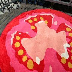 Hooux Vegetable Tomato Customized Carpet Digital Printing Technology Simple Housewarming Gift Handmade Non-Slip Decorative Carpet
