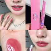 Hooux Water Light Lip Glaze Tint Clear Mirror Lipstick Waterproof Moisturizing Lipstick CAPPUVNI Shine Glitter Lip Gloss Women Makeup