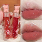 Hooux Moisturizing Mirror Lip Gloss Lasting Crystal Glossy Water Light Lip Glaze Nude Red Liquid Lipstick Women Lips Makeup Cosmetics