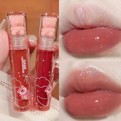 Hooux Moisturizing Mirror Lip Gloss Lasting Crystal Glossy Water Light Lip Glaze Nude Red Liquid Lipstick Women Lips Makeup Cosmetics