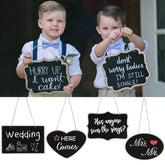 Hooux Rustic Wedding Wooden Blackboard Mr Mrs Bridal Shower Decoration Photobooth Birthday Party DIY Home Decor Sign Message Board