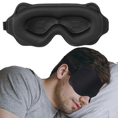 Hooux 3D Sleeping Mask Block Out Light Sleep Mask For Eyes Soft Sleeping Aid Eye Mask for Travel Eyeshade Night Breathable Slaapmasker