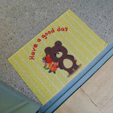 Hooux PVC Cartoon Welcome Doormat Korean Style Cuttable Animal House Entrance Mat Rug Carpet Anti Dust Floor Pad Outdoor Home Decor