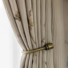 Hooux Retro Floral Living Room Curtains Classical Luxury Bedroom Cortinas Pleats Embroidery Balcony Cortina Window Chinese Curtain 커튼