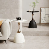 Hooux Nordic Lotus Coffee Table Living Room Sofa Side Table Bedroom Bedside Table Storage Rack Furniture Living Room Floor Decoration