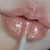 Hooux Waterproof Diamond Shimmer Glitter Lip Gloss 5 Colors Sparkling Glitter Liquid Lipstick Diamond Pearl Lip Gloss Sexy Lip Make Up