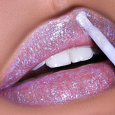 Hooux Transparent Glitter Lip Gloss Women Makeup Diamond Shiny Longlasting Waterproof Liquid Lipstick Non-sticky Glitter Lip Cosmetics