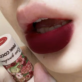 Hooux Rose Garden Matte Muse Lip Mud Liquid Lipstick Waterproof Nude Lip Gloss Long Lasting Non-stick Cup Sexy Women Lipgloss Cosmetic