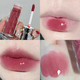 Hooux Clear Nude Mirror Lip Gloss Moisturizing Hydrating Non-stick Water Light Glass Jelly Plump Lip Glaze Oil Lipstick Tint Cosmetic