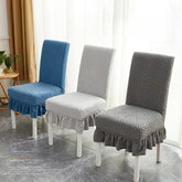 Hooux New Elastic Jacquard Velvet Seat Cover Thickened Lace Fully Wrapped Chair Cover Dustproof Versatile Comfort Antiskid Chair Cover