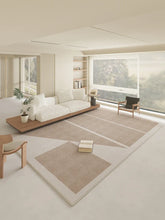 Hooux Luxurious High-end Modern Style Large-area Living Room Carpet Wabi-sabi Style Coffee Table Rug Nordic Sofa Home Bedside Carpets