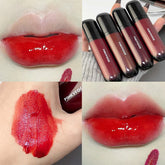 Hooux Water Glass Lip Glaze Liquid Lipstick Waterproof Clear Moisturizing No Fading Color Jelly Lip Gloss Makeup Women Korean Cosmetic