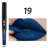 Hooux Velvet Matte Lip Glaze Liquid Lipstick Beauty Lip gloss Blue Nude Lip Stain Waterproof Lip tint Makeup For Women lip oil