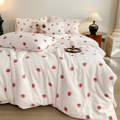 Hooux Print Quilt Cover Girls Room Bedding Duvet Cover Skin-friendly Comforter Cover funda nordica (Pillowcase Need Order)