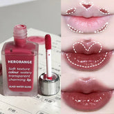 Hooux Mirror Moisturizing Lip Glaze Lasting Transparent Jelly Black Tea Brown Lip Gloss Liquid Lipstick Lips Korean Makeup Cosmetics