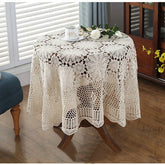 Hooux Super Elegant table covers Nordic pastoral lace tablecloth crochet square tablecloths Dining napkins christmas table cloth sale
