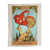Hooux The Lovers Mushrooms Tapestry