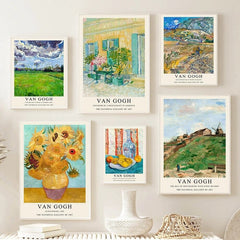 Hooux Van Gogh Art Gallery Wall Canvas Posters