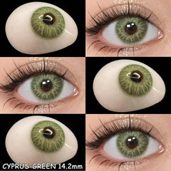 Hooux Cyprus Green 14.2mm 1 Pair | 1 Year
