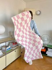 Hooux Danish Pastel Wavy Checkered Rugs