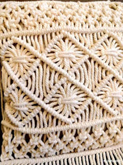 Hooux MOM'S YARD New Macrame Handmade Cotton Thread Pillowcase Bohemia Moroccan Sofa Cushion Cover Decorative Pillowcase High-end Gift