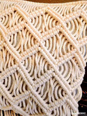 Hooux MOM'S YARD New Macrame Handmade Cotton Thread Pillowcase Bohemia Moroccan Sofa Cushion Cover Decorative Pillowcase High-end Gift