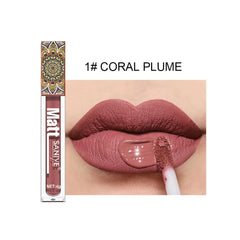 Hooux Nude Lip Gloss Waterproof Liquid Matte Lipstick Long Lasting 4g Quick Dry Red Lip Gloss Cosmetics Sexy Matte Velvet Lipstick