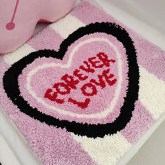 Hooux Tufting Letters Seat Cushion Mat Soft Round Square Apple Heart Chair Sofa Pad Home Room Office Warm Decor for Autumn Winter