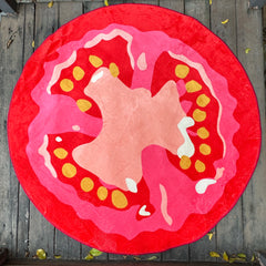 Hooux Vegetable Tomato Customized Carpet Digital Printing Technology Simple Housewarming Gift Handmade Non-Slip Decorative Carpet