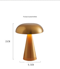 Hooux Rechargeable Desktop Decorative Table Lamp Outdoor Light Luxury Simple Touch Dimming Lamp Bedroom Creative Atmosphere Night Ligh