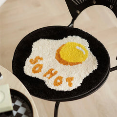 Hooux Lovely Tufting Seat Cushion Soft Round Square Floral Coffee Egg Chair Sofa Pad Home Office Warm Decor for Autumn Winter 40x40cm