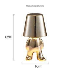 Hooux Nordic Style Thinker Table Lamp 3-Tone Light Decorative Table Lamp Bedroom Bedside Bar Creative Lighting Gift LED Night Light