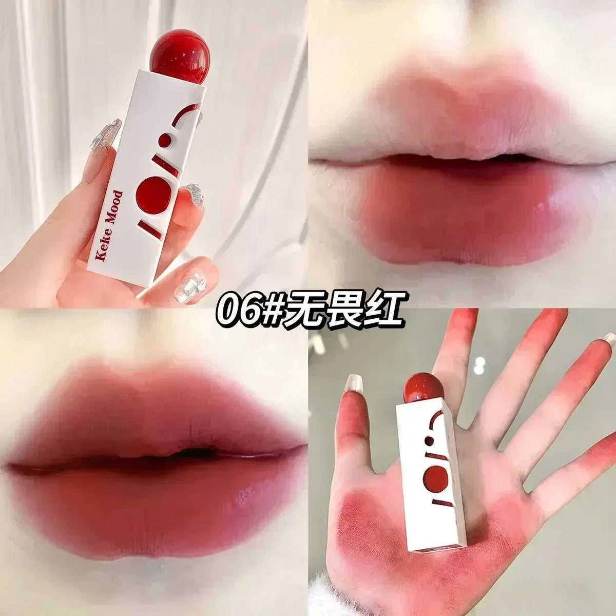 Hooux Mist Lipstick Lip Glaze Cream Women Girls Make Up Korean Cosmetics Whitening and Brightening Lipstick Lip Tint Women Beauty