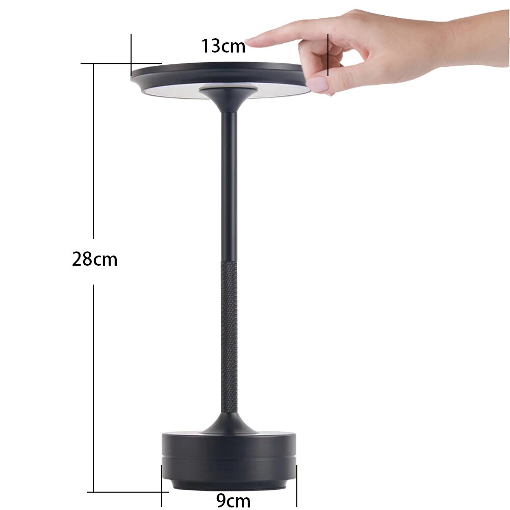 Hooux Rechargeable Desktop Decoration Light Touch 5V USB LED Night Light For Coffee Bar Restaurant Bedroom Study Bedside Table Lamps