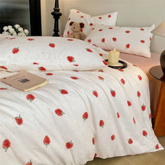 Hooux Print Quilt Cover Girls Room Bedding Duvet Cover Skin-friendly Comforter Cover funda nordica (Pillowcase Need Order)