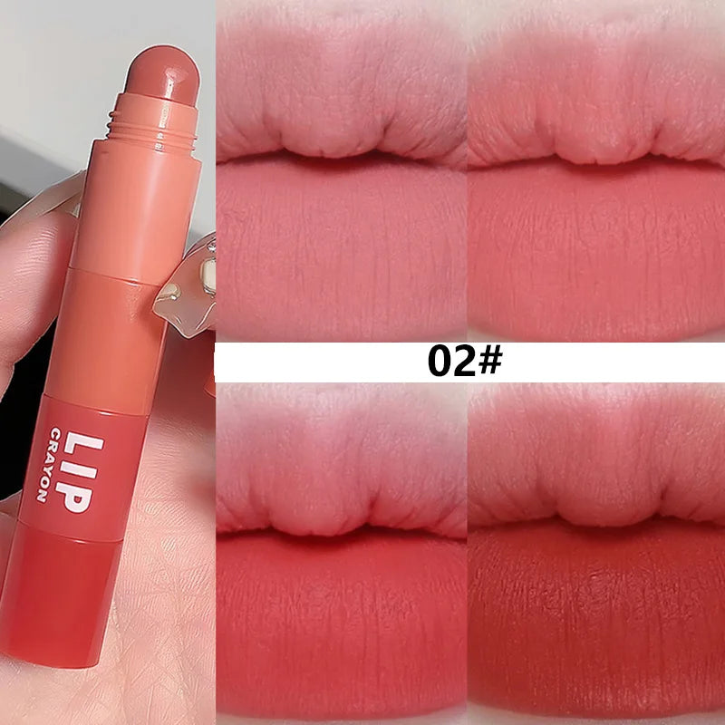 Hooux Multicolour 4 In 1 Matte Lipstick Nude Pink Red Lip Liner Pen Long Long Waterproof Crayon Lipstick Pencil Lips Makeup Cosmetic