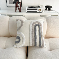 Hooux Tufted Throw Pillow Nordic Home Decorative Pillowcase Living Room Sofa Cushion Office Chair Waist Rest Pillows With Pillow Core