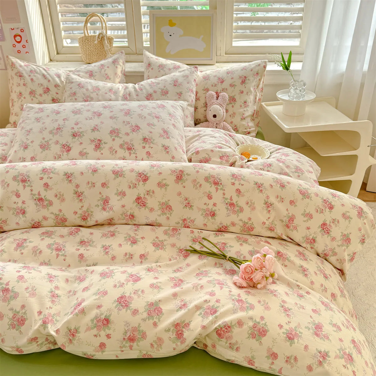 Hooux Print Quilt Cover Girls Room Bedding Duvet Cover Skin-friendly Comforter Cover funda nordica (Pillowcase Need Order)