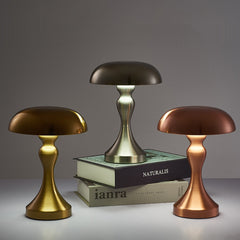Hooux Rechargeable Desktop Decorative Table Lamp Outdoor Light Luxury Simple Touch Dimming Lamp Bedroom Creative Atmosphere Night Ligh