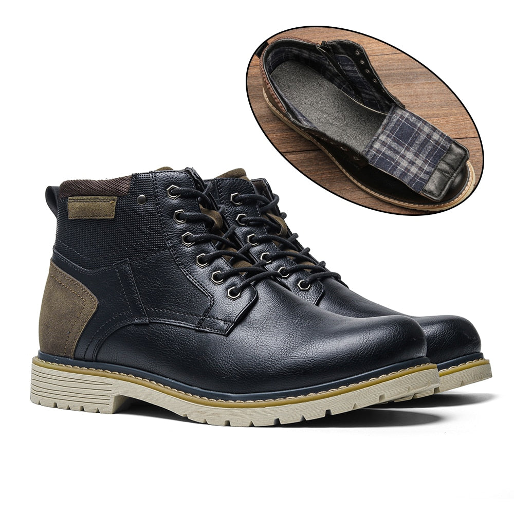 Hooux Boots Men Comfortable Classic Fashion Autumn Winter Ankle Boots #DX5261