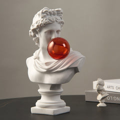 Hooux Modern Desktop nordic home decor Decorative sculptures home david statue greek statue Decorative statues Head Bust sculpture