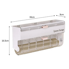 Hooux Wall Mounted Drawer Organizer Multifunctional Transparent Sock Organizer Panties Organizers with Classified Storage for Cupboard