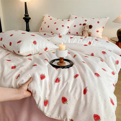 Hooux Print Quilt Cover Girls Room Bedding Duvet Cover Skin-friendly Comforter Cover funda nordica (Pillowcase Need Order)